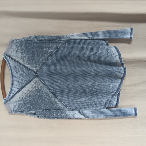We The Free Crossfire Thermal Burnout Waffle Knit Long Sleeve Top - Picture 3 of 7